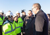 Serbian president inspects SDHS Danube Corridor project